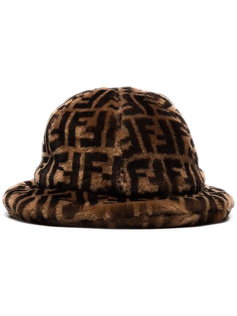 fendi roma hat bucket|Fendi fuzzy bucket hat.